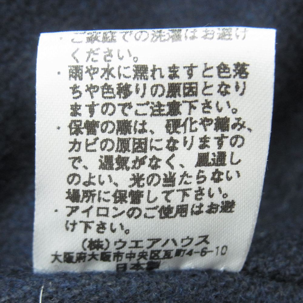 WAREHOUSE ウエアハウス 馬革 ホースハイド カーコート レザー ジャケット 日本製 ブラック系 36【中古】