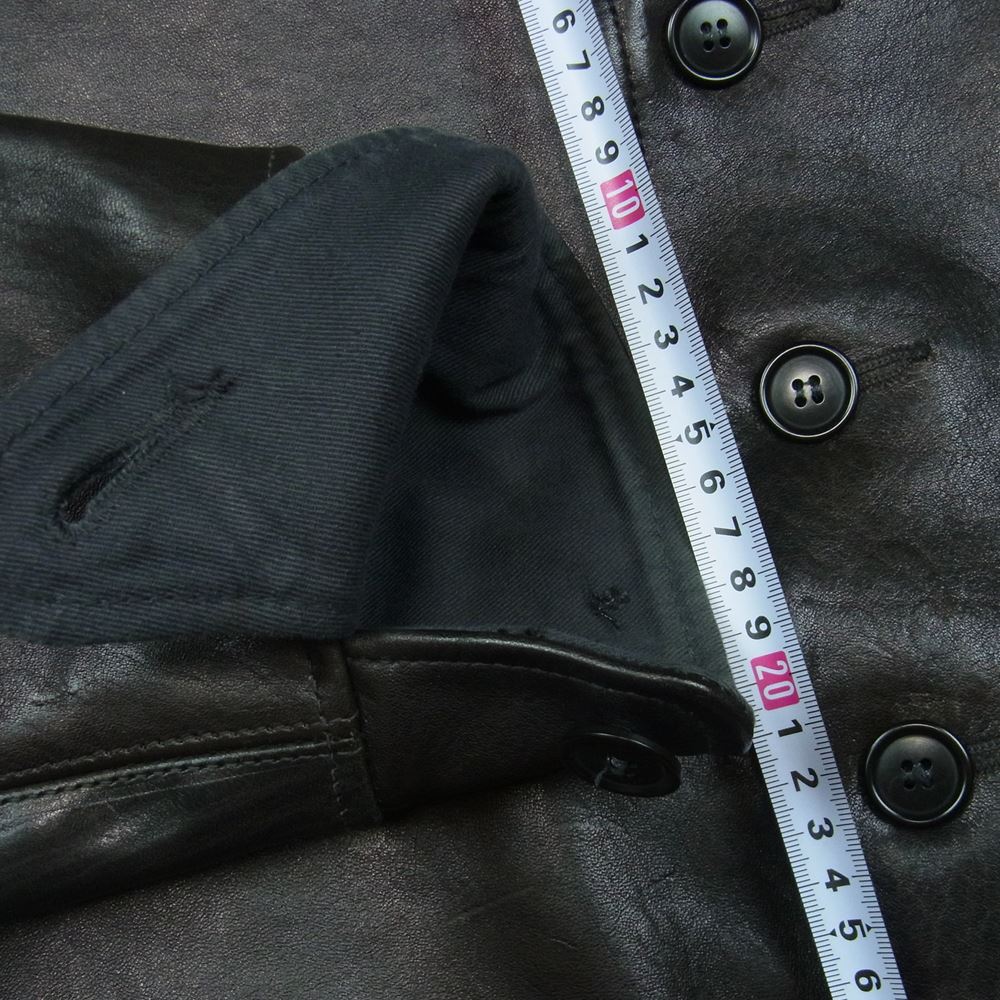 WAREHOUSE ウエアハウス 馬革 ホースハイド カーコート レザー ジャケット 日本製 ブラック系 36【中古】