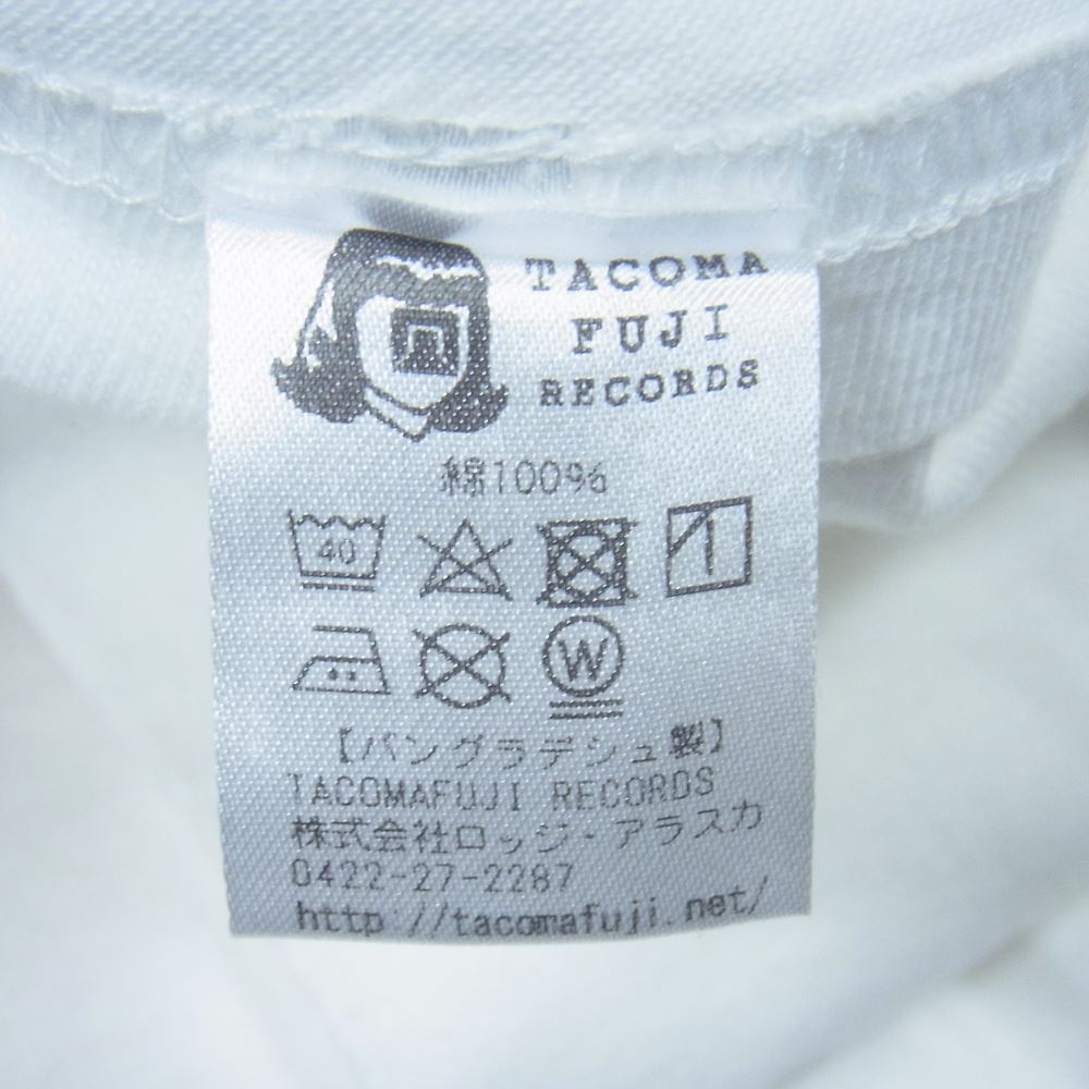 タコマフジレコード ロゴ 半袖 Tシャツ ホワイト系 M【中古】