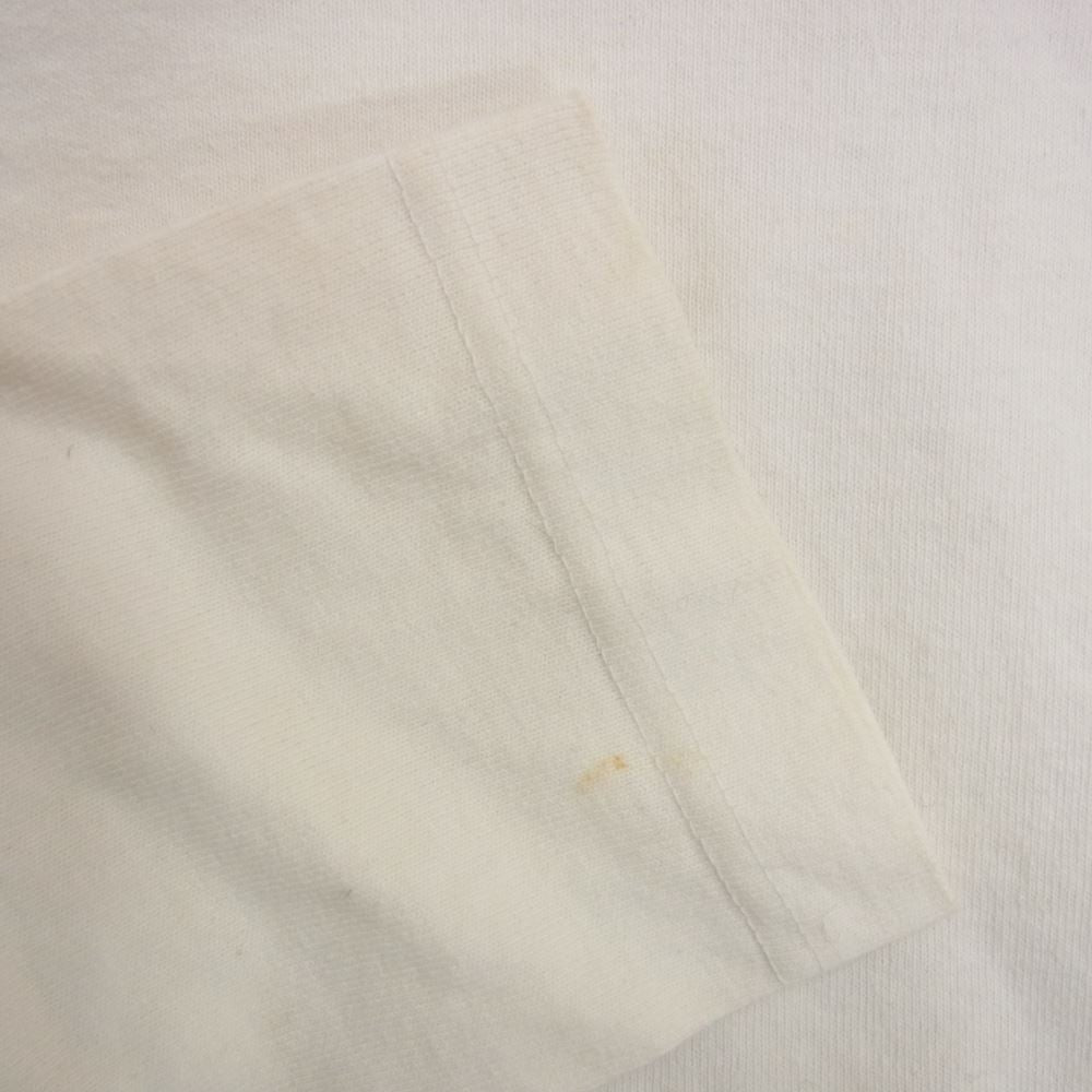 Champion チャンピオン T1011 USA製 長袖 Tシャツ ホワイト系 M【中古】