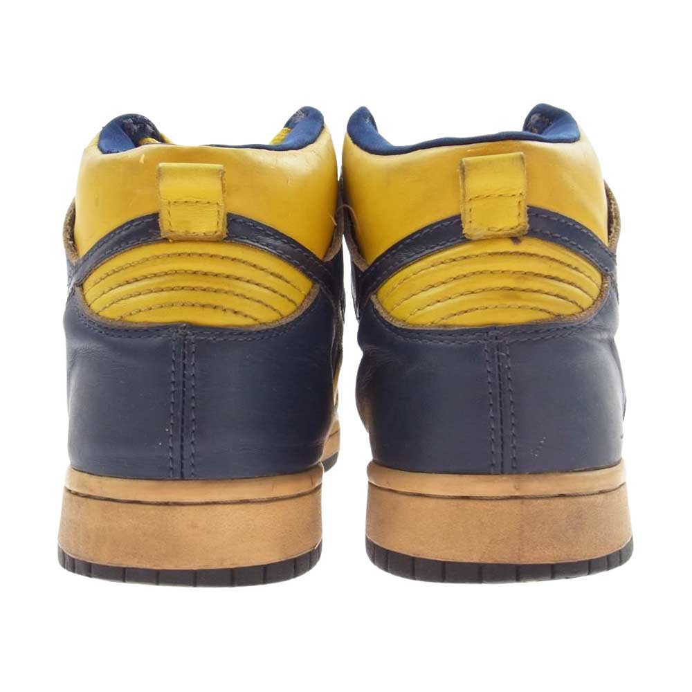 NIKE ナイキ 630335-471 【観賞用】DUNK HIGH LE ダンク ハイ リミテッドエディション ミシガン スニーカー イエロー系 27.5cm【中古】