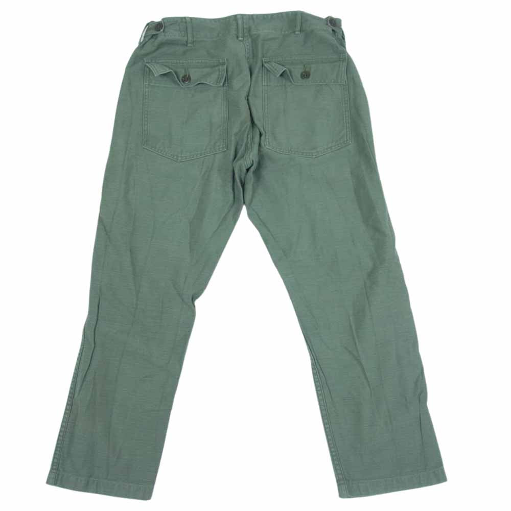 orSlow オアスロウ US ARMY FATIGUE PANTS ユーエス アーミー ファティーグ パンツ グリーン系 M【中古】