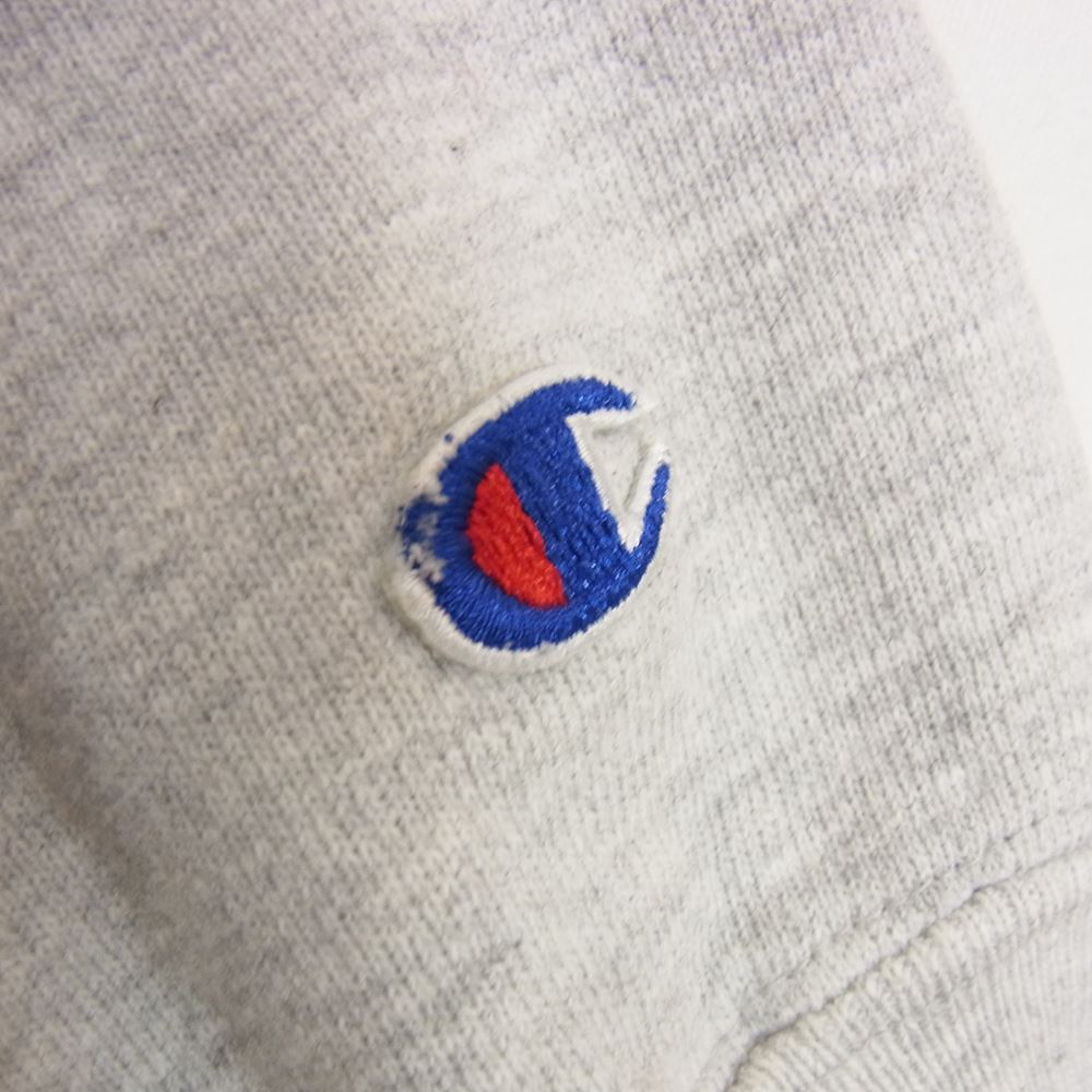 Champion チャンピオン ヴィンテージ 90s USA製 ワッペン リバースウィーブス スウェット  グレー系 M【中古】