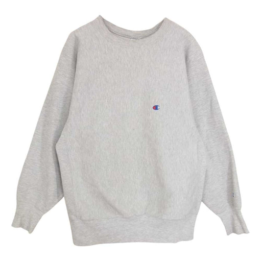 Champion チャンピオン ヴィンテージ 90s USA製 刺繍タグ リバースウィーブ スウェット グレー グレー系 L【中古】
