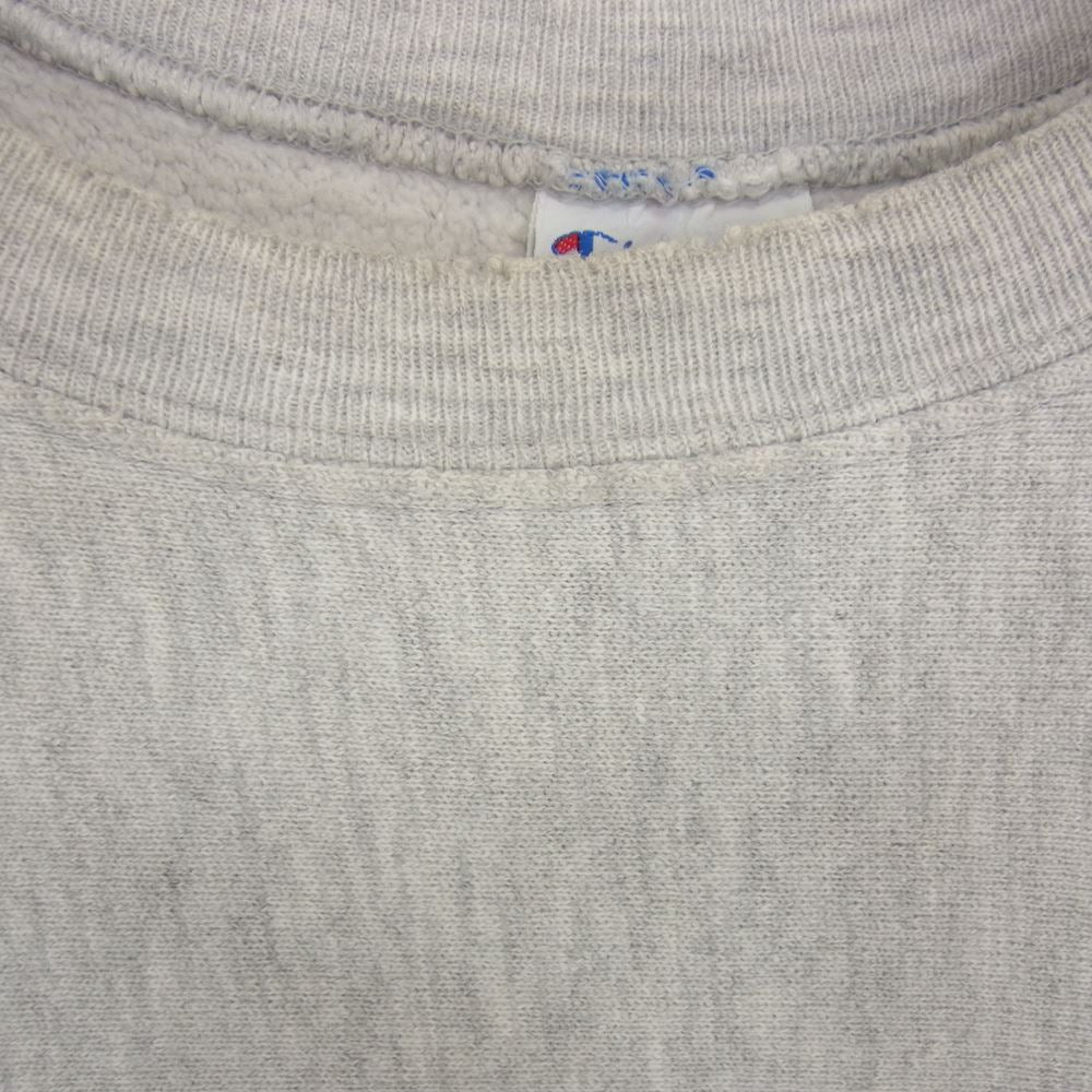 Champion チャンピオン ヴィンテージ 90s USA製 刺繍タグ リバースウィーブ スウェット グレー グレー系 L【中古】