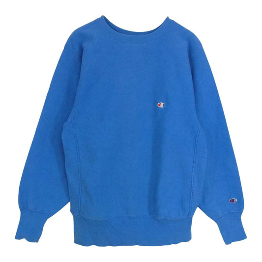 Champion チャンピオン ヴィンテージ 90s USA製 刺繍タグ リバースウィーブス スウェット ブルー系 ブルー系 M【中古】