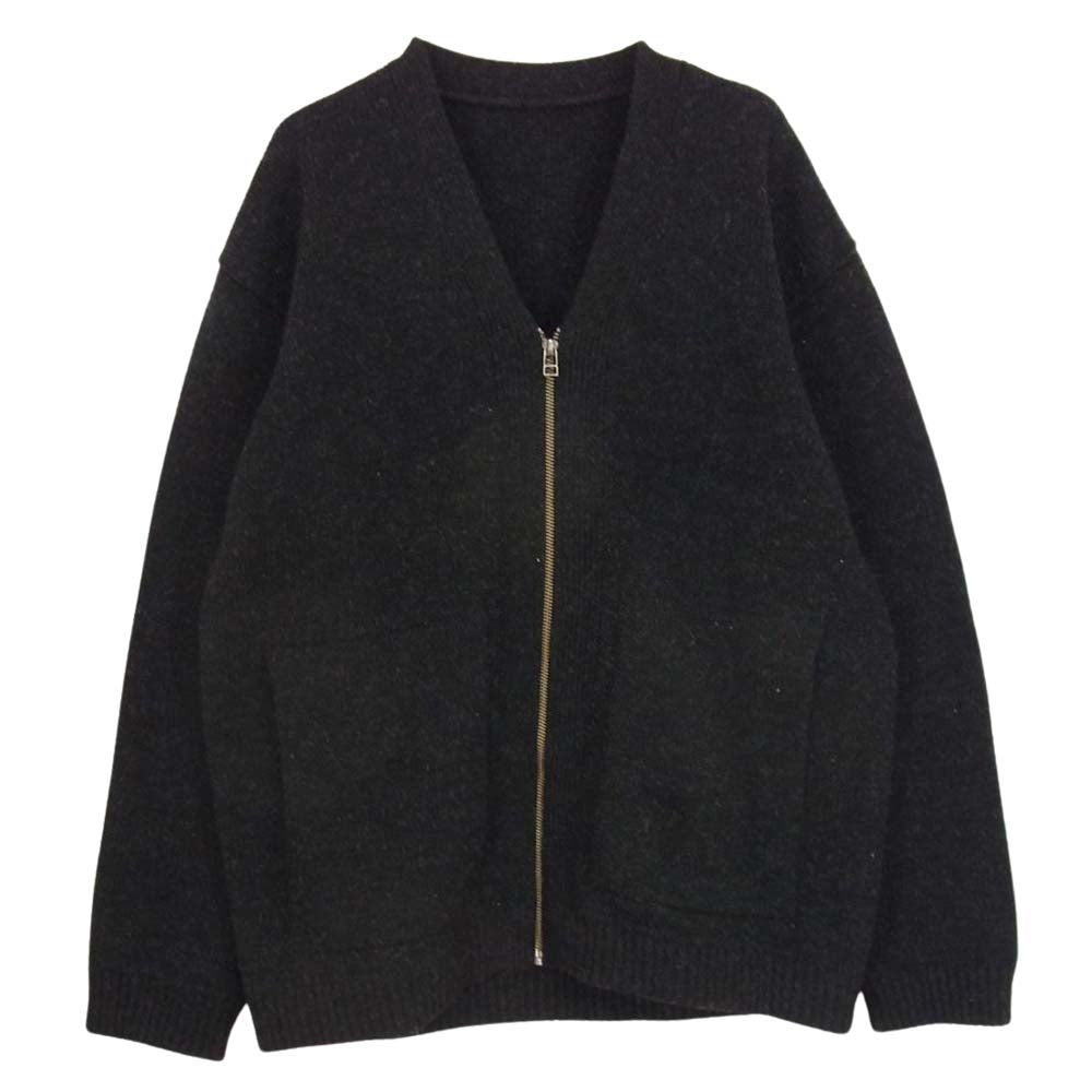 crepuscule クレプスキュール ニット ジップ カーディガン ブラック系 1【中古】