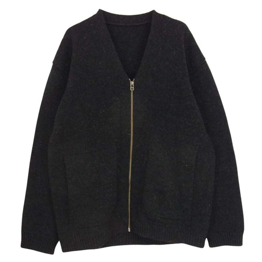 crepuscule クレプスキュール ニット ジップ カーディガン ブラック系 1【中古】