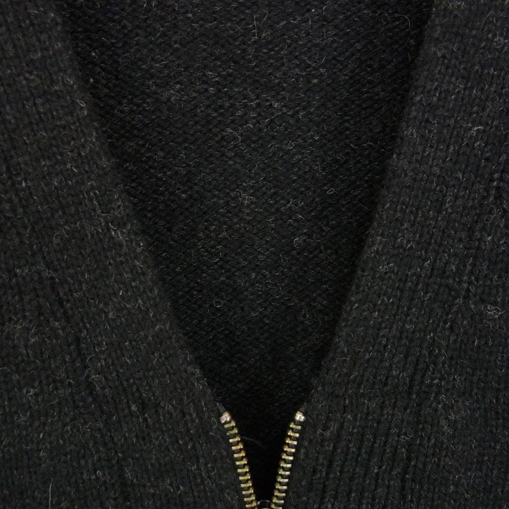 crepuscule クレプスキュール ニット ジップ カーディガン ブラック系 1【中古】