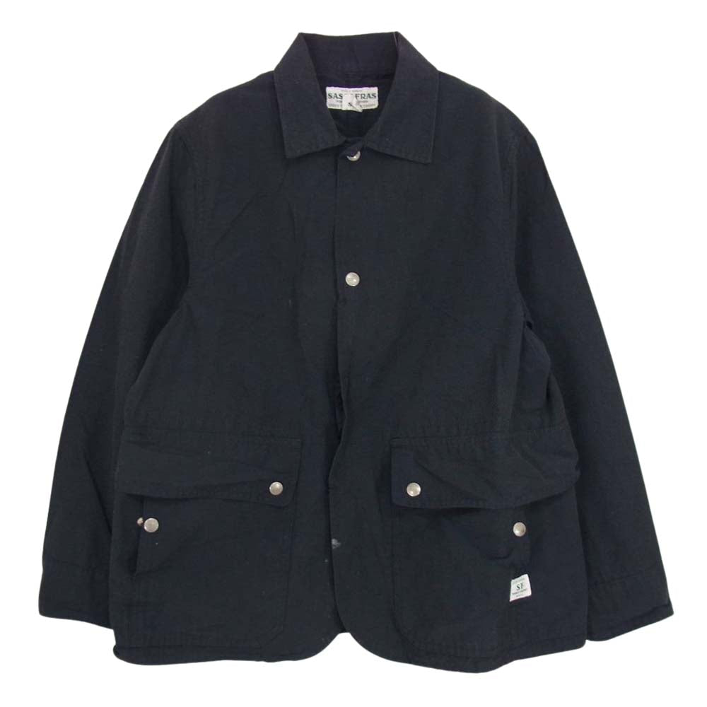 SASAFRAS ササフラス FALL LEAF JACKET フォールリーフ ジャケット ネイビー系 XS【中古】