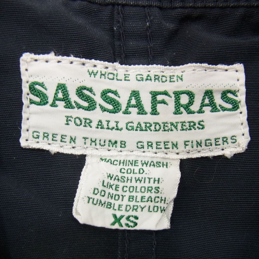 SASAFRAS ササフラス FALL LEAF JACKET フォールリーフ ジャケット ネイビー系 XS【中古】