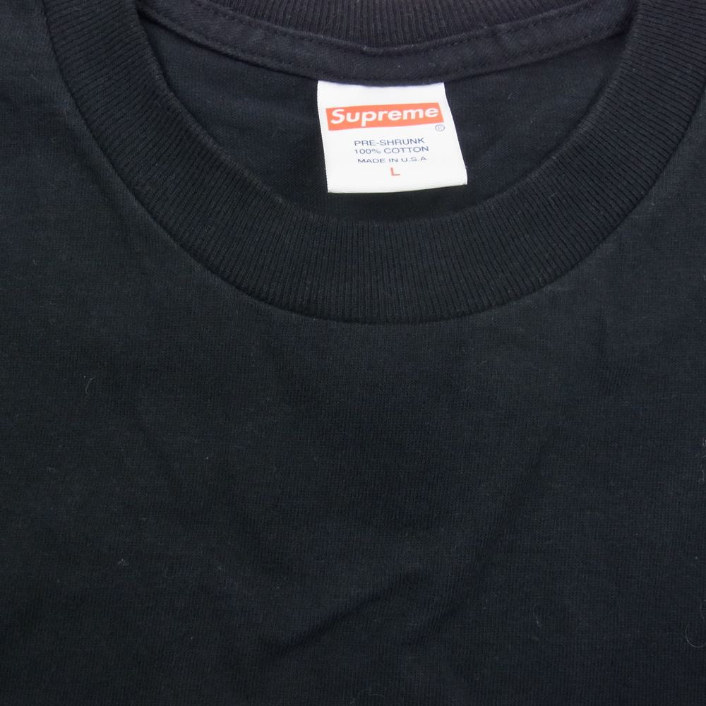 Supreme シュプリーム 21AW Est. 1994 Tee ESTABLISHED NEW YORK USA プリント 半袖 Tシャツ ブラック系 L【中古】