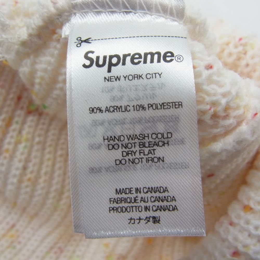 Supreme シュプリーム 22AW Loose Gauge Beanie ルーズ ゲージ ネップ ビーニー ニット帽 オフホワイト系【新古品】【未使用】【中古】