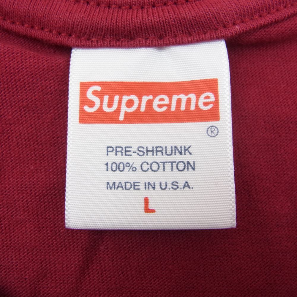 Supreme シュプリーム 22AW Catwoman Tee キャットウーマン ロゴ プリント 半袖 Tシャツ レッド系 L【新古品】【未使用】【中古】