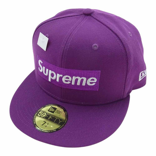 Supreme シュプリーム 21AW No Comp Box Logo New Era ニューエラ ボックスロゴ ベースボール キャップ パープル パープル系【美品】【中古】