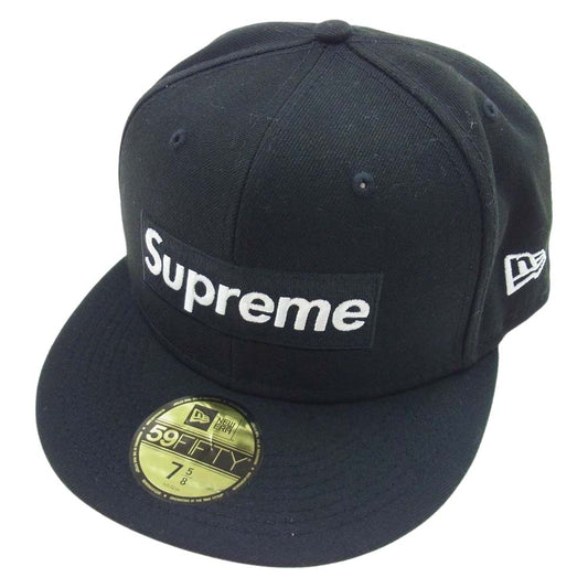 Supreme シュプリーム 21AW No Comp Box Logo New Era ニューエラ ボックスロゴ ベースボール キャップ ブラック ブラック系【美品】【中古】