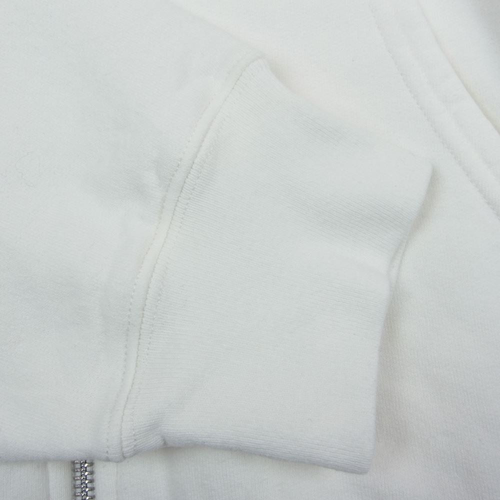 Supreme シュプリーム 19SS Small Box Zip Up Sweatshirt スモール ボックス ロゴ ジップ スウェット パーカー ホワイト系 L【美品】【中古】