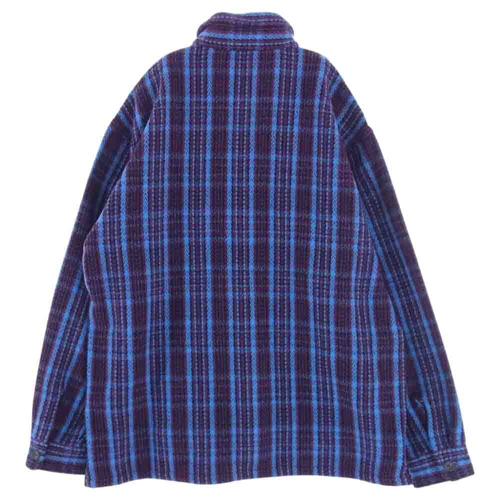 Supreme シュプリーム 22AW Heavy Flannel Shirt ヘビー フランネル チェック シャツ ブルー系 L【中古】