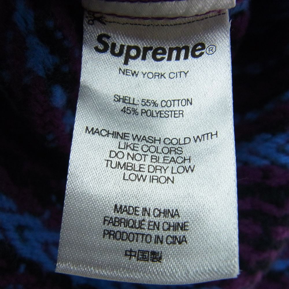 Supreme シュプリーム 22AW Heavy Flannel Shirt ヘビー フランネル チェック シャツ ブルー系 L【中古】