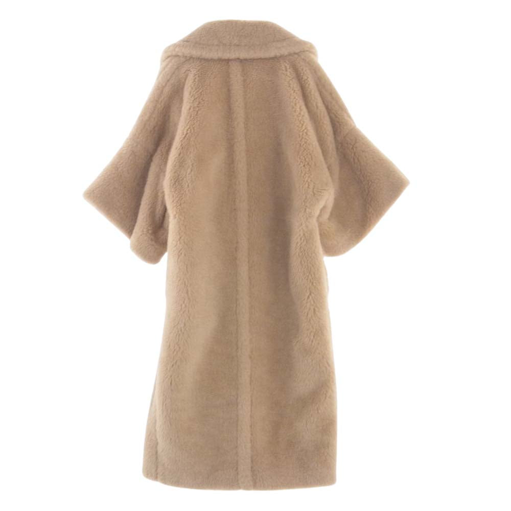 MAX MARA マックスマーラ 2310110431 白タグ イタリア製 国内正規品 PRIMO TEDDY COAT プリモ テディベア コート キャメル＆シルク混ヴァージンウールフリース ベージュ系 38【新古品】【未使用】【中古】