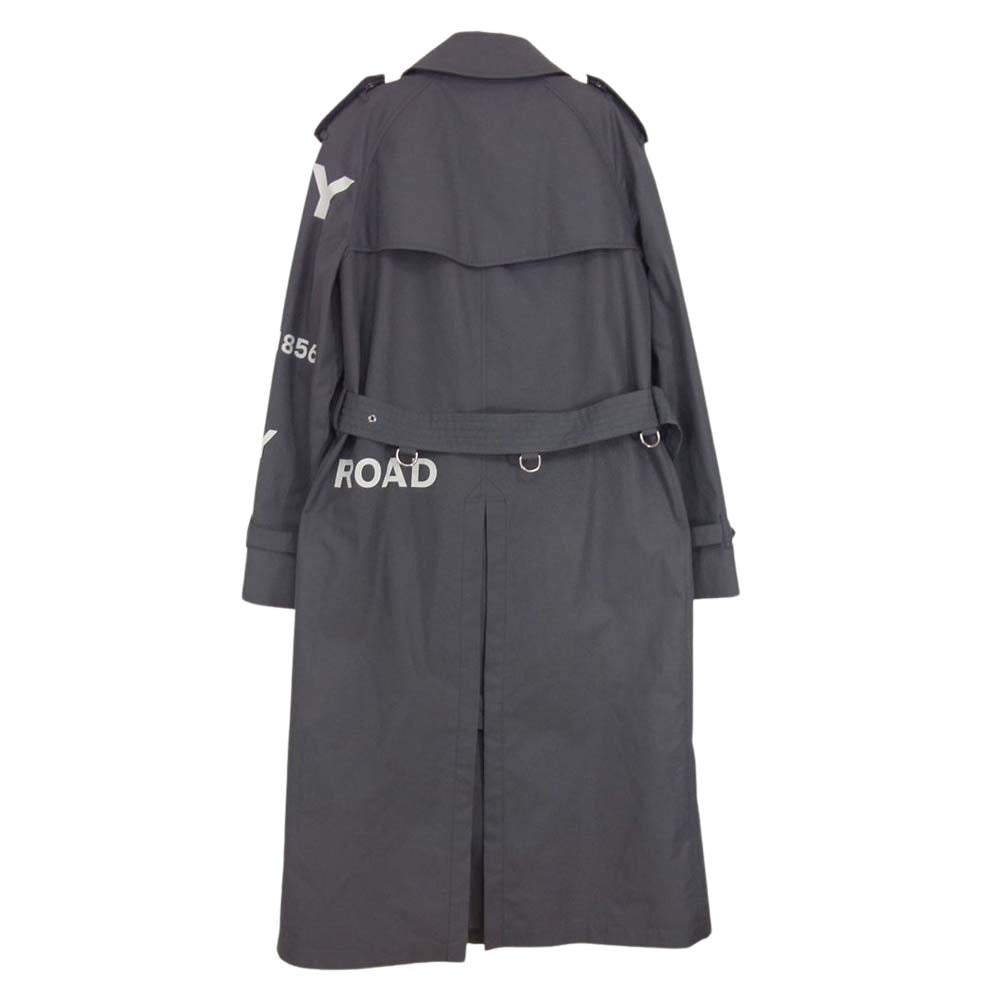 BURBERRY LONDON バーバリー ロンドン 8029926 リカルドティッシ ホースフェリー ロゴ トレンチ コート グレー系 UK4【中古】