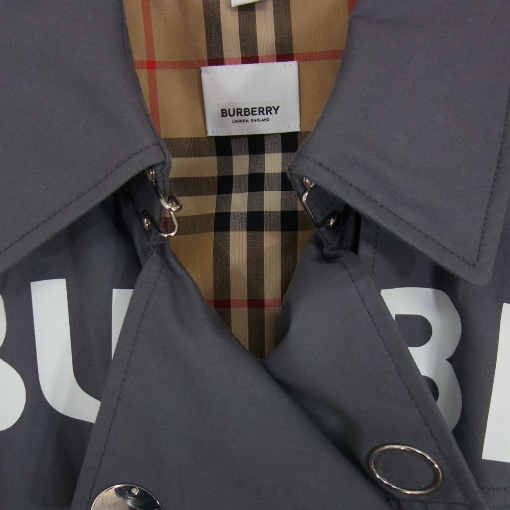 BURBERRY LONDON バーバリー ロンドン 8029926 リカルドティッシ ホースフェリー ロゴ トレンチ コート グレー系 UK4【中古】