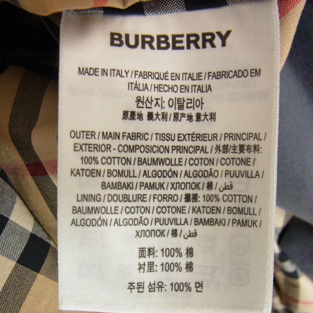 BURBERRY LONDON バーバリー ロンドン 8029926 リカルドティッシ ホースフェリー ロゴ トレンチ コート グレー系 UK4【中古】