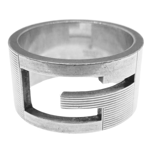 GUCCI グッチ ブランデッドレギュラー Gロゴ リング シルバー系 19号【中古】