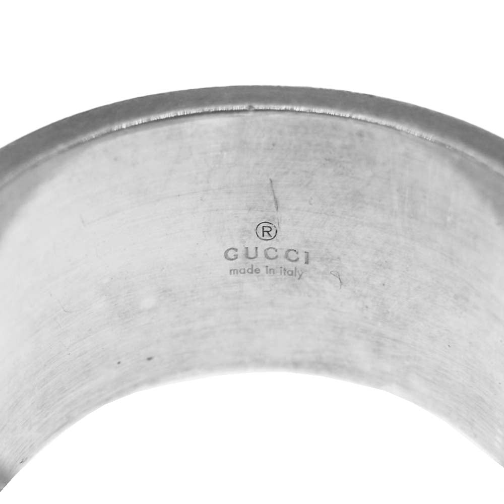 GUCCI グッチ ブランデッドレギュラー Gロゴ リング シルバー系 19号【中古】