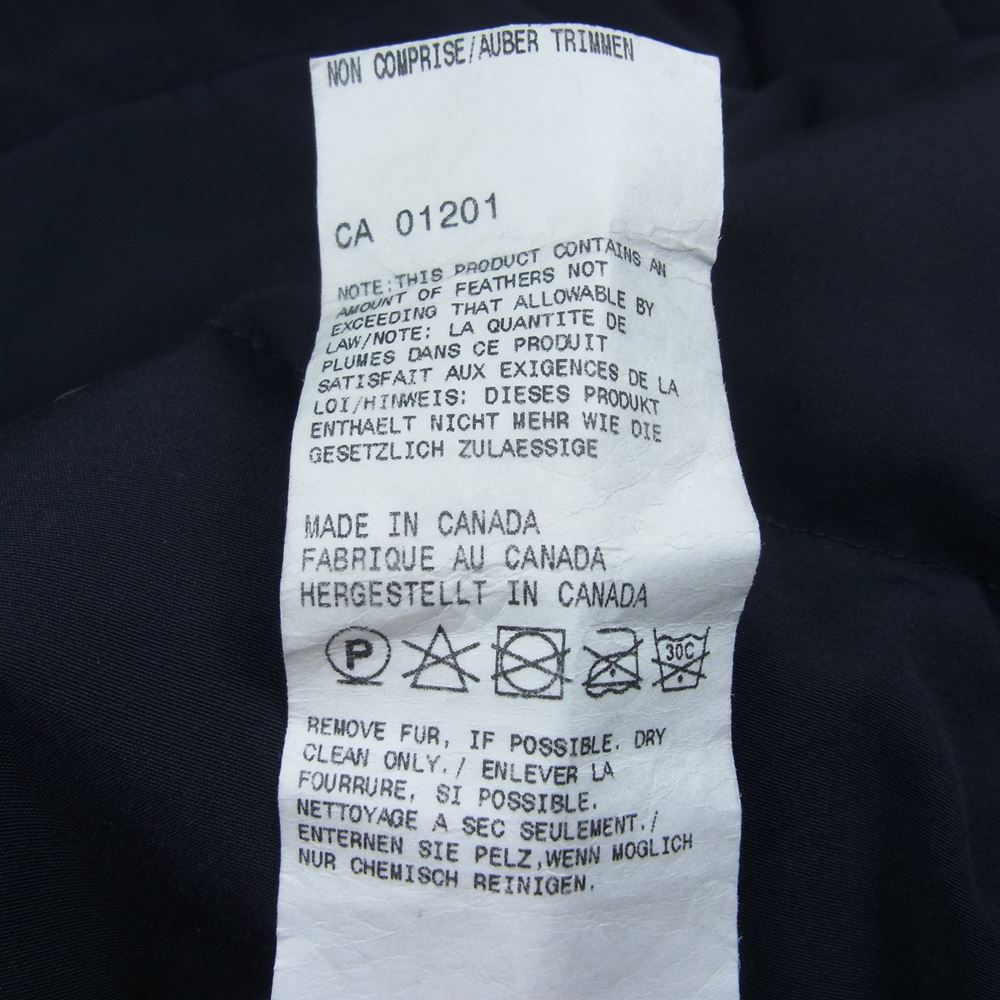 CANADA GOOSE カナダグース 2302JL MACKENZIE PARKA マッケンジー パーカー ダウン コート ネイビー系 S【中古】