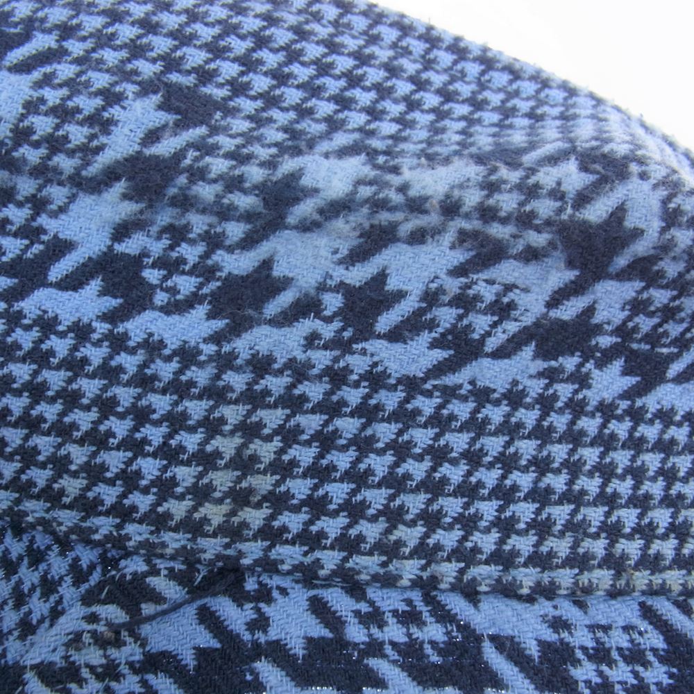 Supreme シュプリーム 20AW Houndstooth Logos Snap Front Jacket 千鳥柄 ジャケット ネイビー系 L【中古】