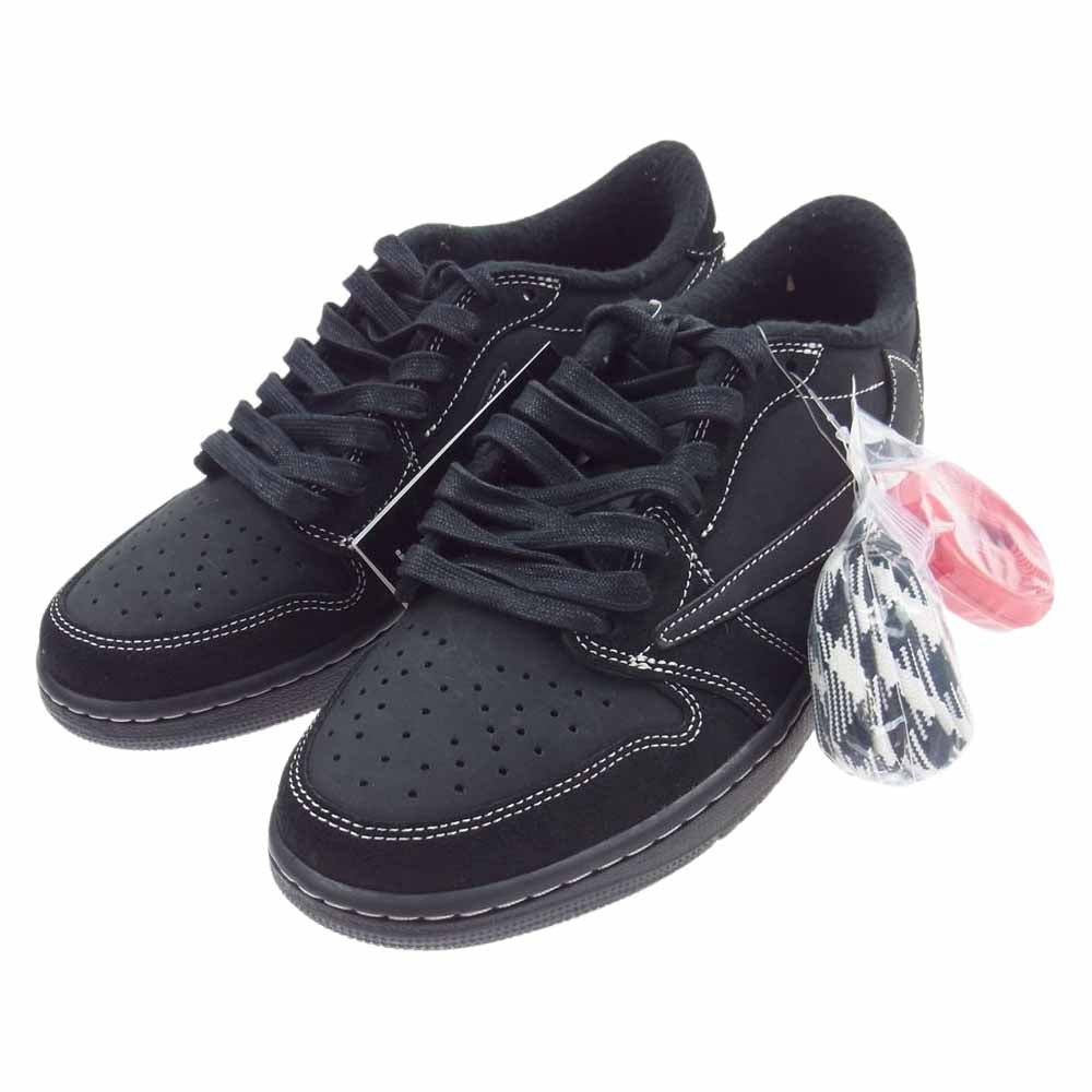 NIKE ナイキ 22AW DM7866-001 Travis Scott Air Jordan 1 Low OG Black Phantom トラヴィススコット エアージョーダン ブラックファントム スニーカー  ブラック系 26.5cm【極上美品】【中古】