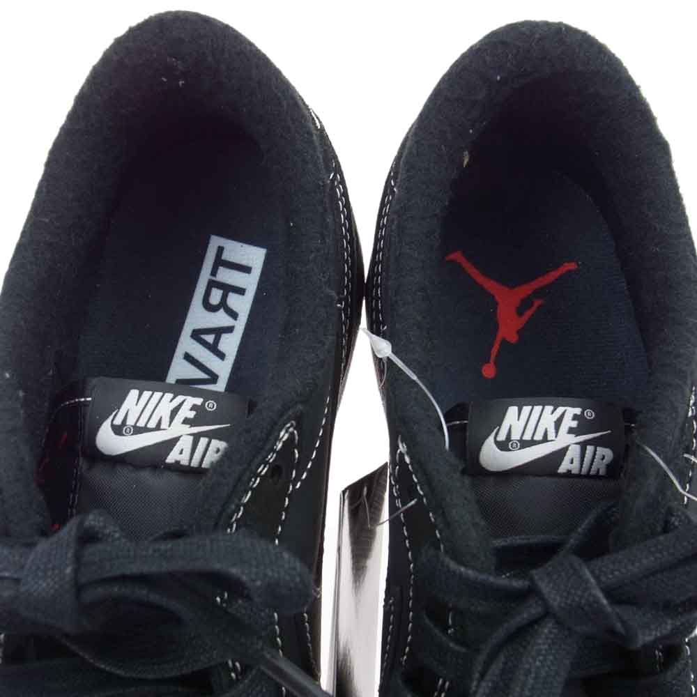 NIKE ナイキ 22AW DM7866-001 Travis Scott Air Jordan 1 Low OG Black Phantom トラヴィススコット エアージョーダン ブラックファントム スニーカー  ブラック系 26.5cm【極上美品】【中古】