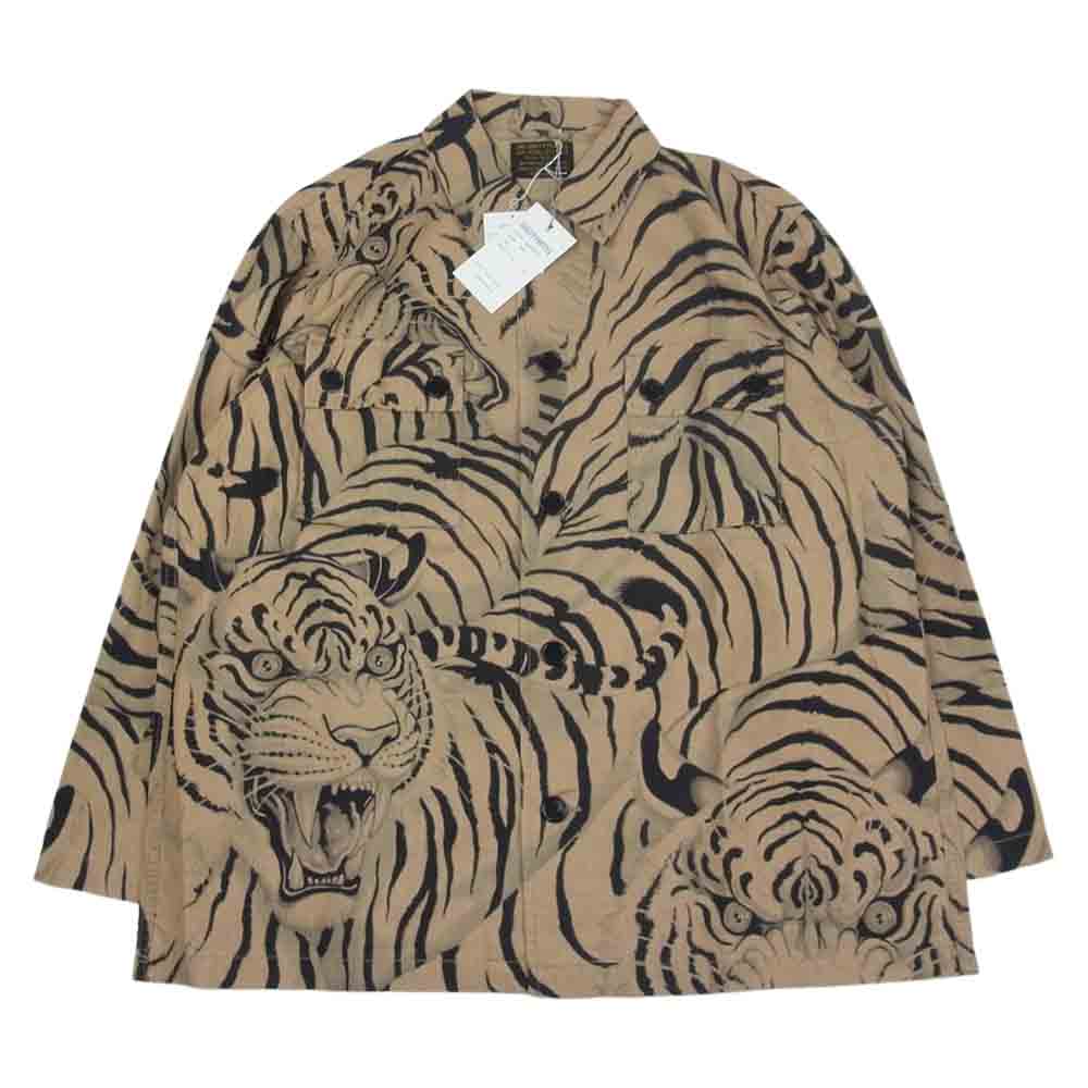 WACKO MARIA ワコマリア 22SS TIMLEHI-WM-ML30 TIM LEHI ARMY SHIRT TYPE-1 ティムリーハイ タイガー アーミーシャツ ベージュ系 S【新古品】【未使用】【中古】