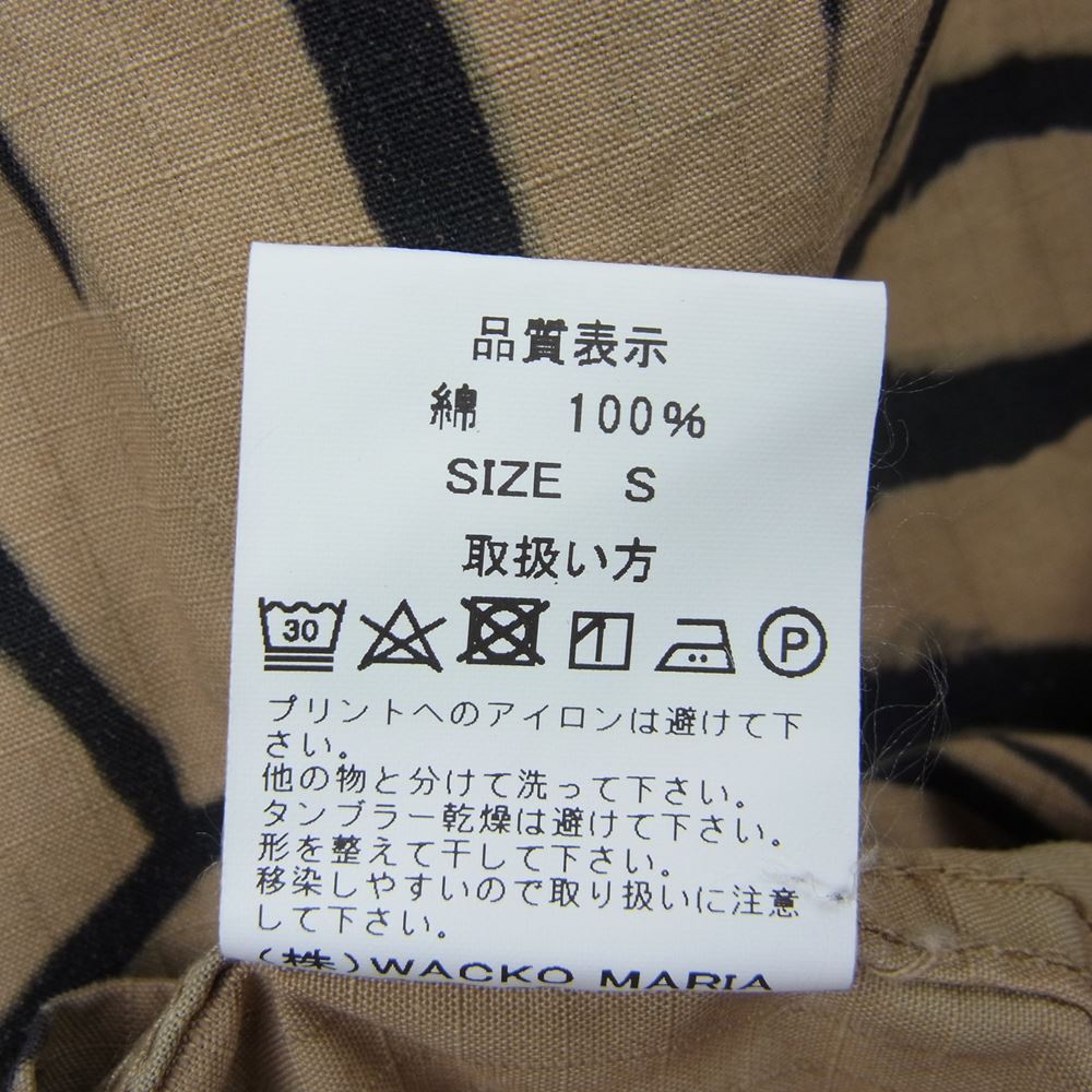 WACKO MARIA ワコマリア 22SS TIMLEHI-WM-ML30 TIM LEHI ARMY SHIRT TYPE-1 ティムリーハイ タイガー アーミーシャツ ベージュ系 S【新古品】【未使用】【中古】