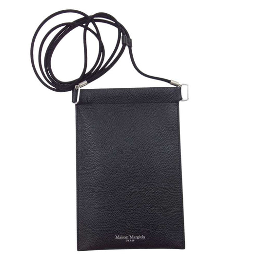 MAISON MARGIELA メゾンマルジェラ S55UI0207 P0399 国内正規品 レザー ドキュメント ホルダー ブラック系【美品】【中古】