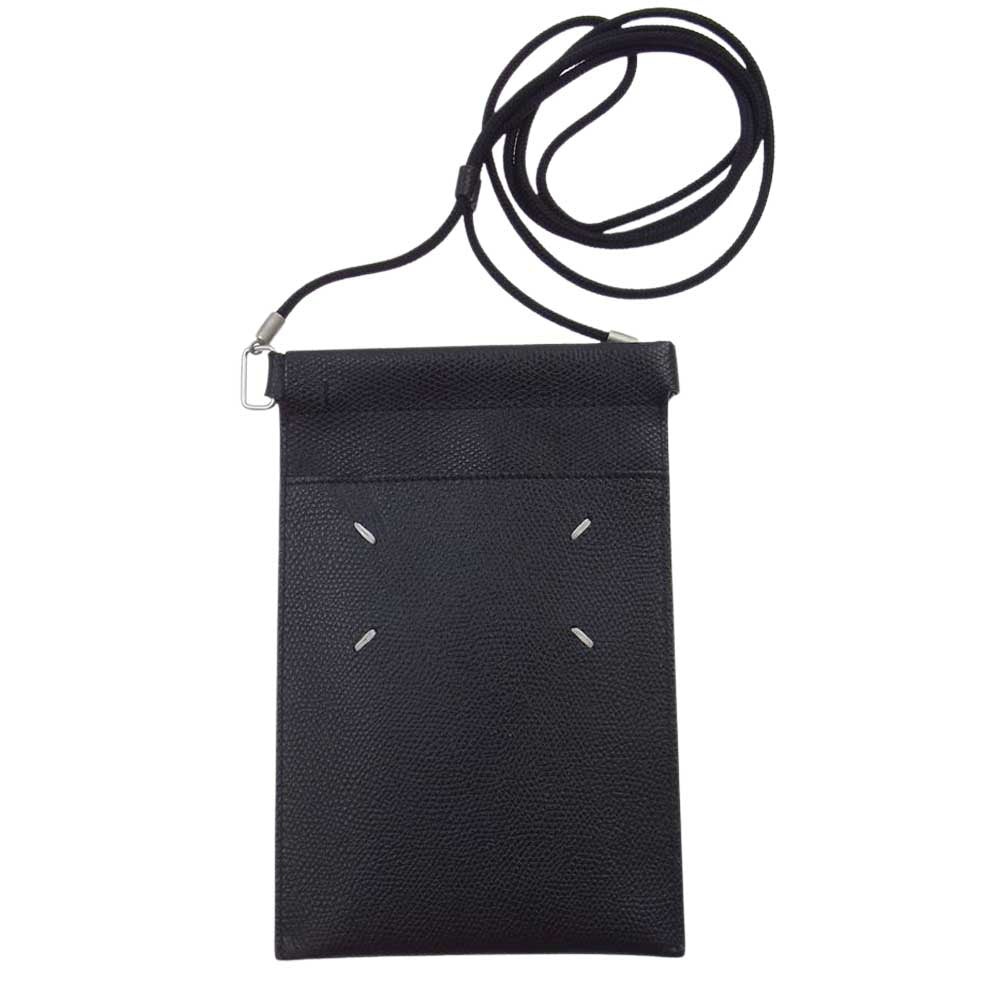 MAISON MARGIELA メゾンマルジェラ S55UI0207 P0399 国内正規品 レザー ドキュメント ホルダー ブラック系【美品】【中古】