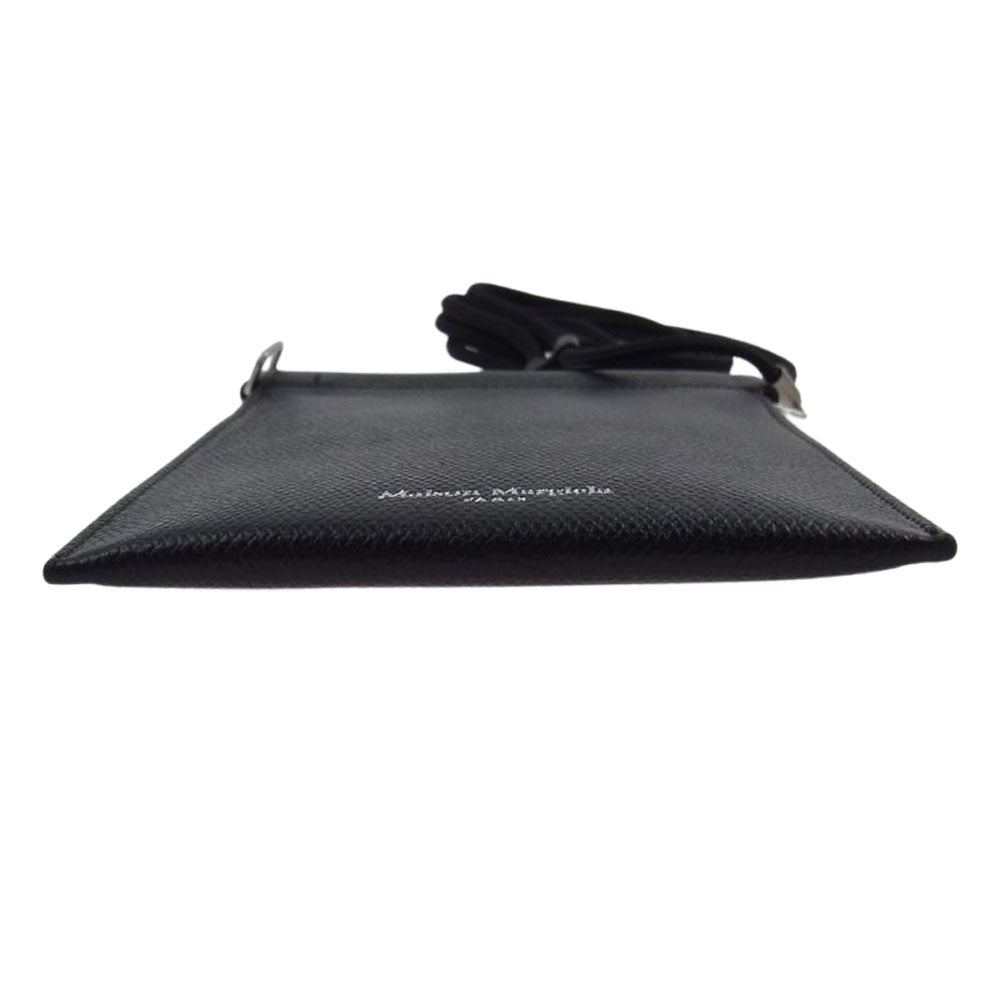 MAISON MARGIELA メゾンマルジェラ S55UI0207 P0399 国内正規品 レザー ドキュメント ホルダー ブラック系【美品】【中古】