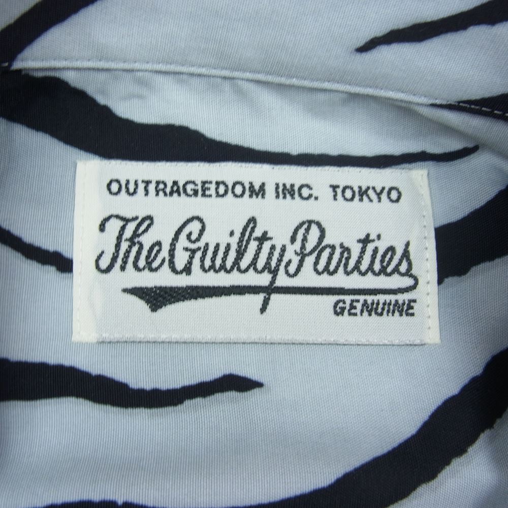 WACKO MARIA ワコマリア 22AW TIMLEHI-WM-33 TIMLEHI  L/S HAWAIIAN SHIRT ティムリーハイ タイガー 長袖 ハワイアンシャツ グレー グレー系 M【新古品】【未使用】【中古】