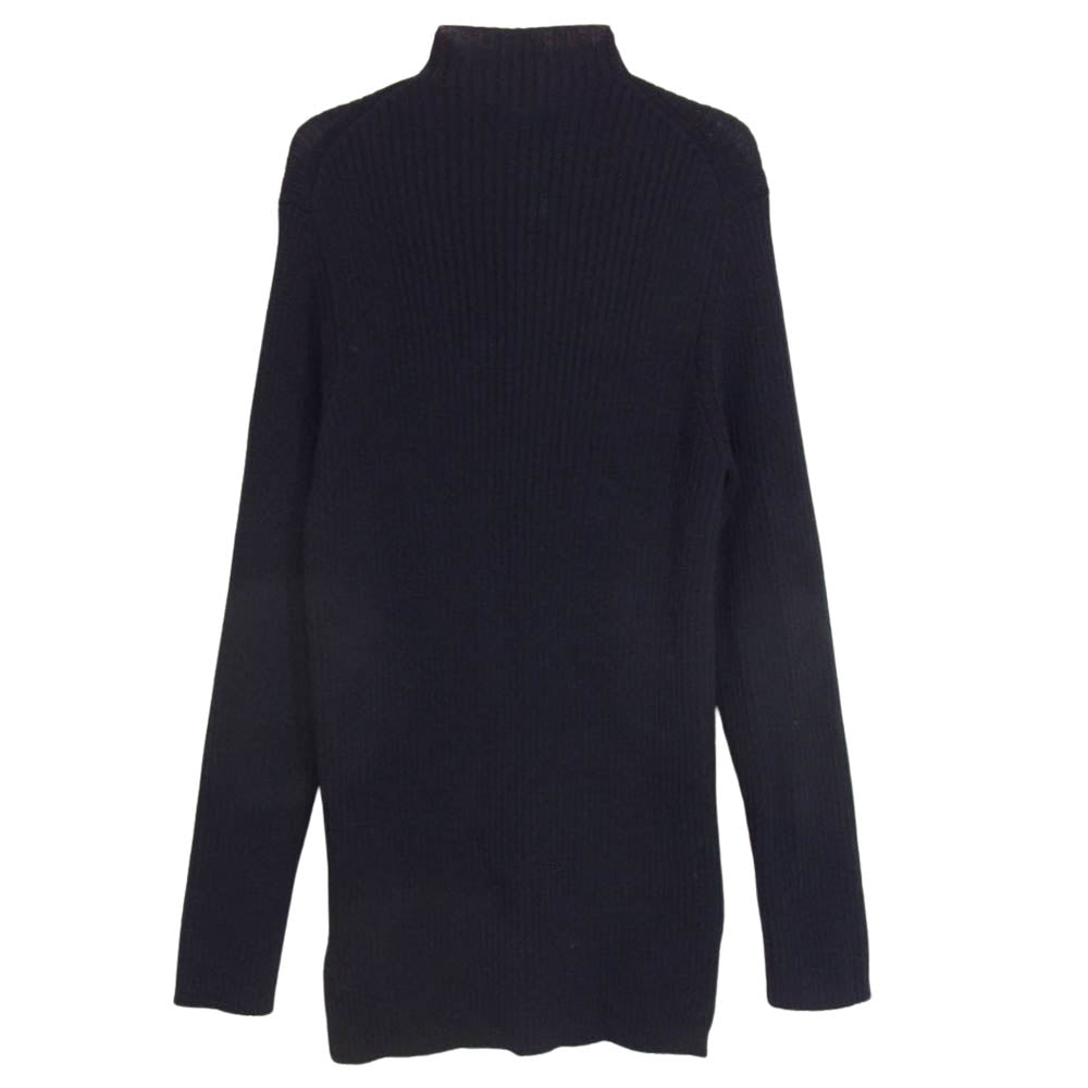 Yohji Yamamoto ヨウジヤマモト Y's for men ワイズフォーメン MT-K28-137 ウールリブ タートルネック ニット ネイビー ネイビー系 3【中古】