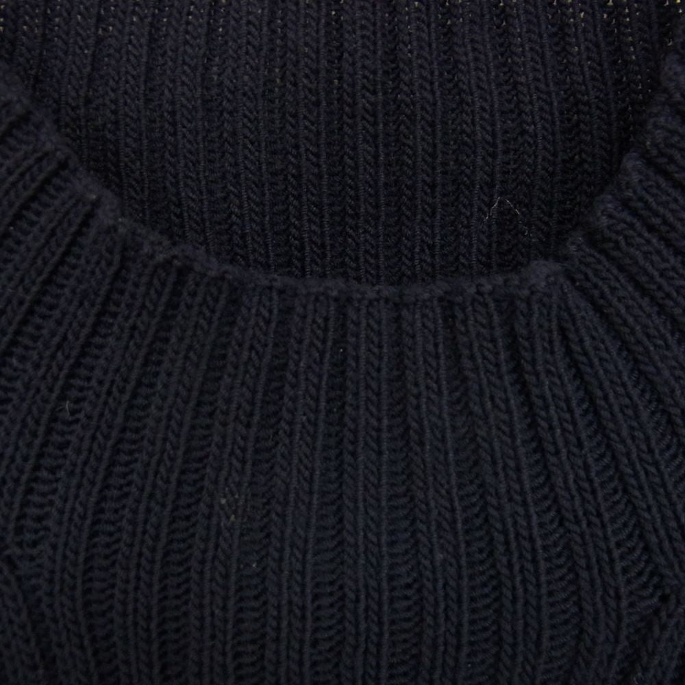 Yohji Yamamoto ヨウジヤマモト Y's for men ワイズフォーメン MT-K28-137 ウールリブ タートルネック ニット ネイビー ネイビー系 3【中古】