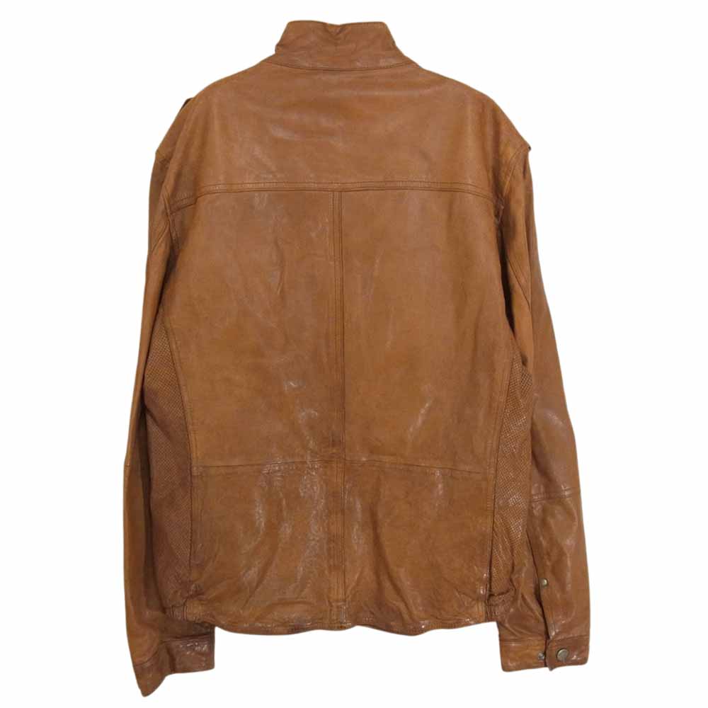 theory セオリー 02-7405005 シープレザー ライダース ジャケット ブラウン系 38【中古】