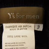 Yohji Yamamoto ヨウジヤマモト Y's for men ワイズフォーメン MT-K29-137 ウールリブ タートルネック ニット ブラック ブラック系 3【中古】