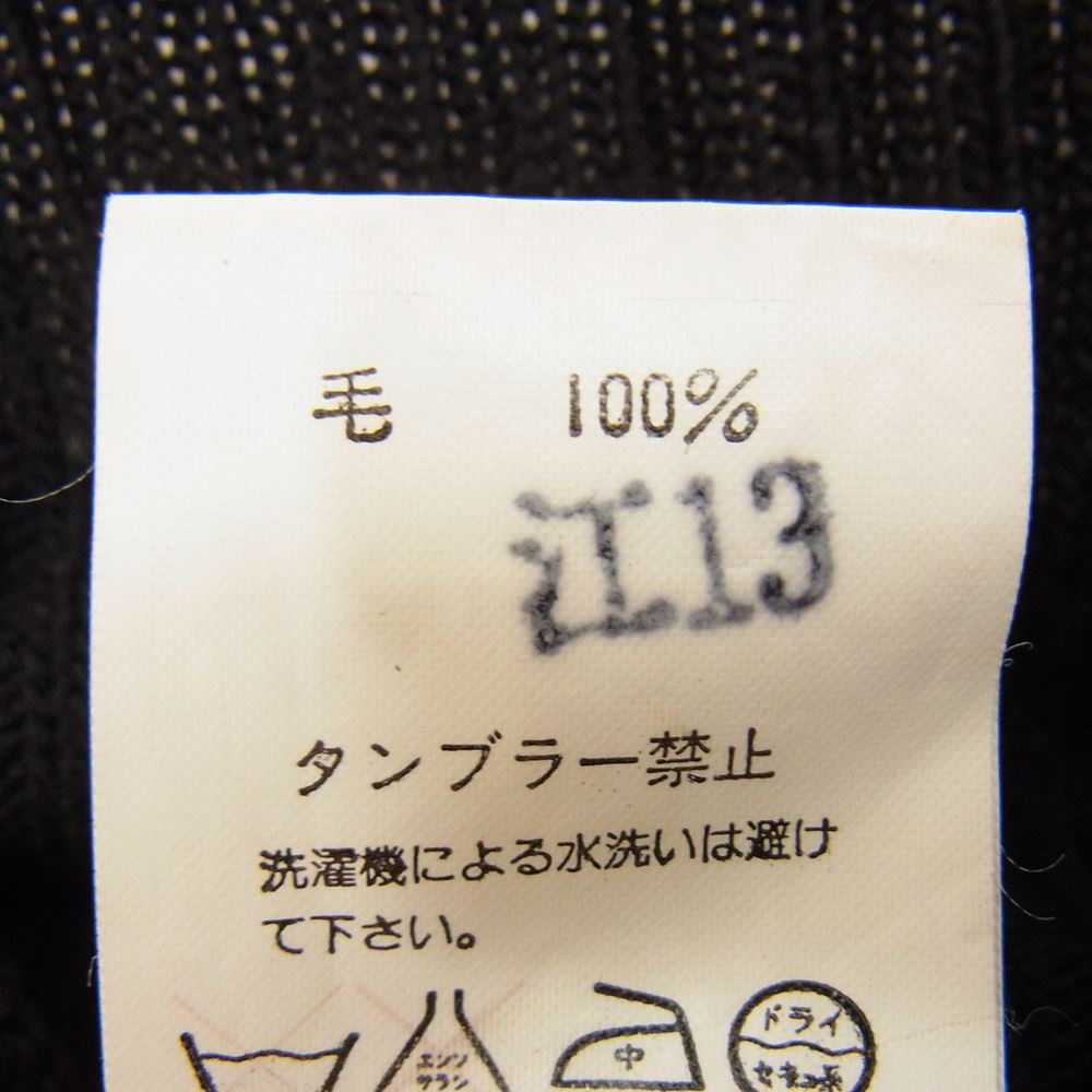 Yohji Yamamoto ヨウジヤマモト Y's for men ワイズフォーメン MT-K29-137 ウールリブ タートルネック ニット ブラック ブラック系 3【中古】