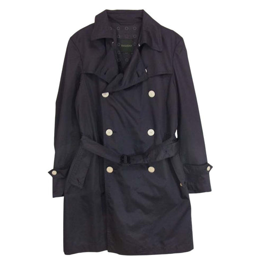 MACKINTOSH PHILOSOPHY マッキントッシュフィロソフィー 4CN61-601-29 ポリ トレンチ コート ネイビー系 38【中古】