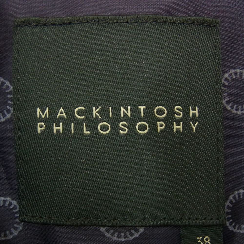 MACKINTOSH PHILOSOPHY マッキントッシュフィロソフィー 4CN61-601-29 ポリ トレンチ コート ネイビー系 38【中古】