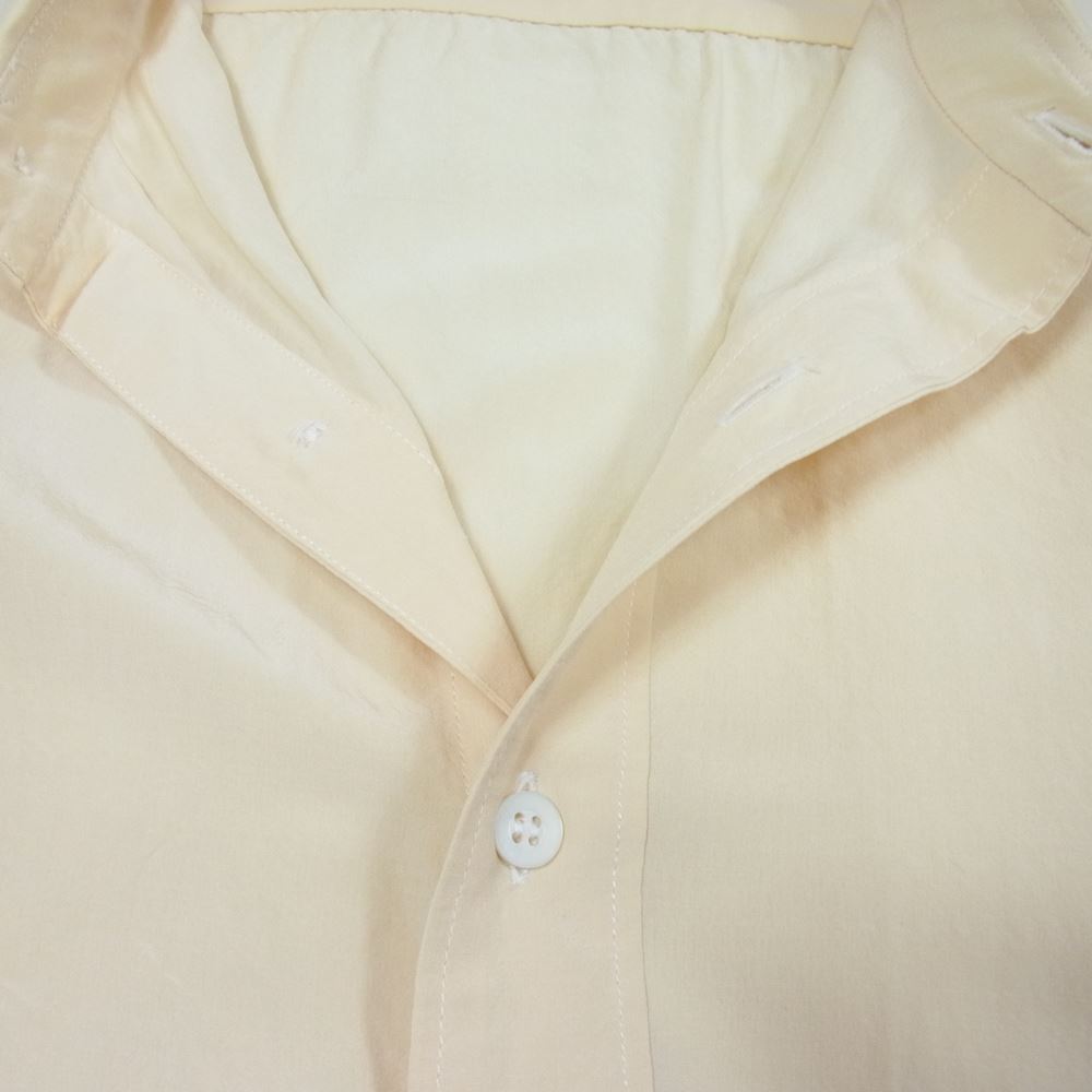 Yohji Yamamoto ヨウジヤマモト Y's for men ワイズフォーメン 赤タグ 赤ラベル ME-B52-455 シルク  ボタン シャツ イエロー系 2【中古】