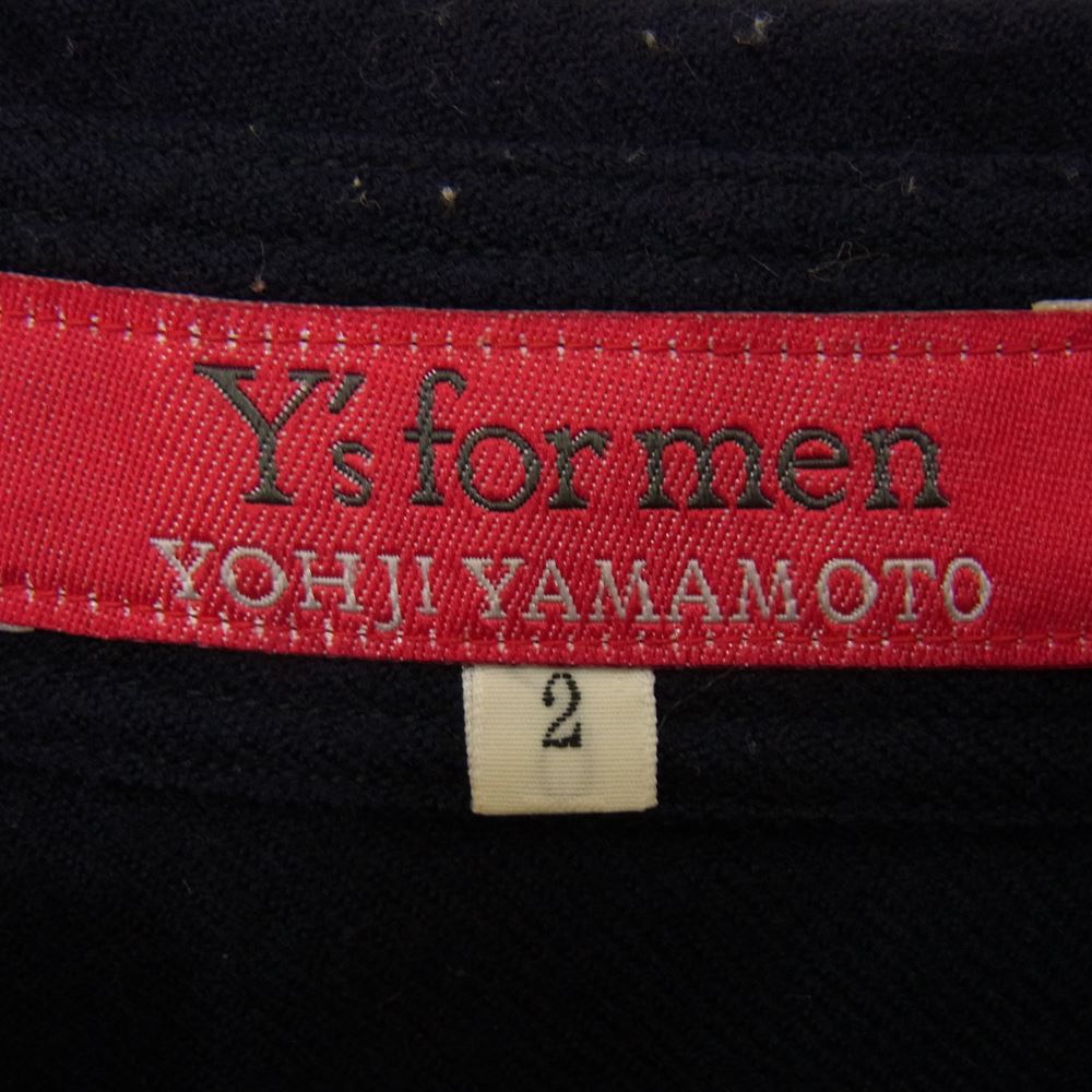Yohji Yamamoto ヨウジヤマモト Ys for men ワイズフォーメン 赤タグ 赤ラベル MV-B50-153 ウール シャツ ネイビー ネイビー系 2【中古】