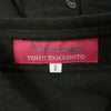 Yohji Yamamoto ヨウジヤマモト Ys for men ワイズフォーメン 赤タグ 赤ラベル MM-B50-162 ウール シャツ カーキ系 2【中古】