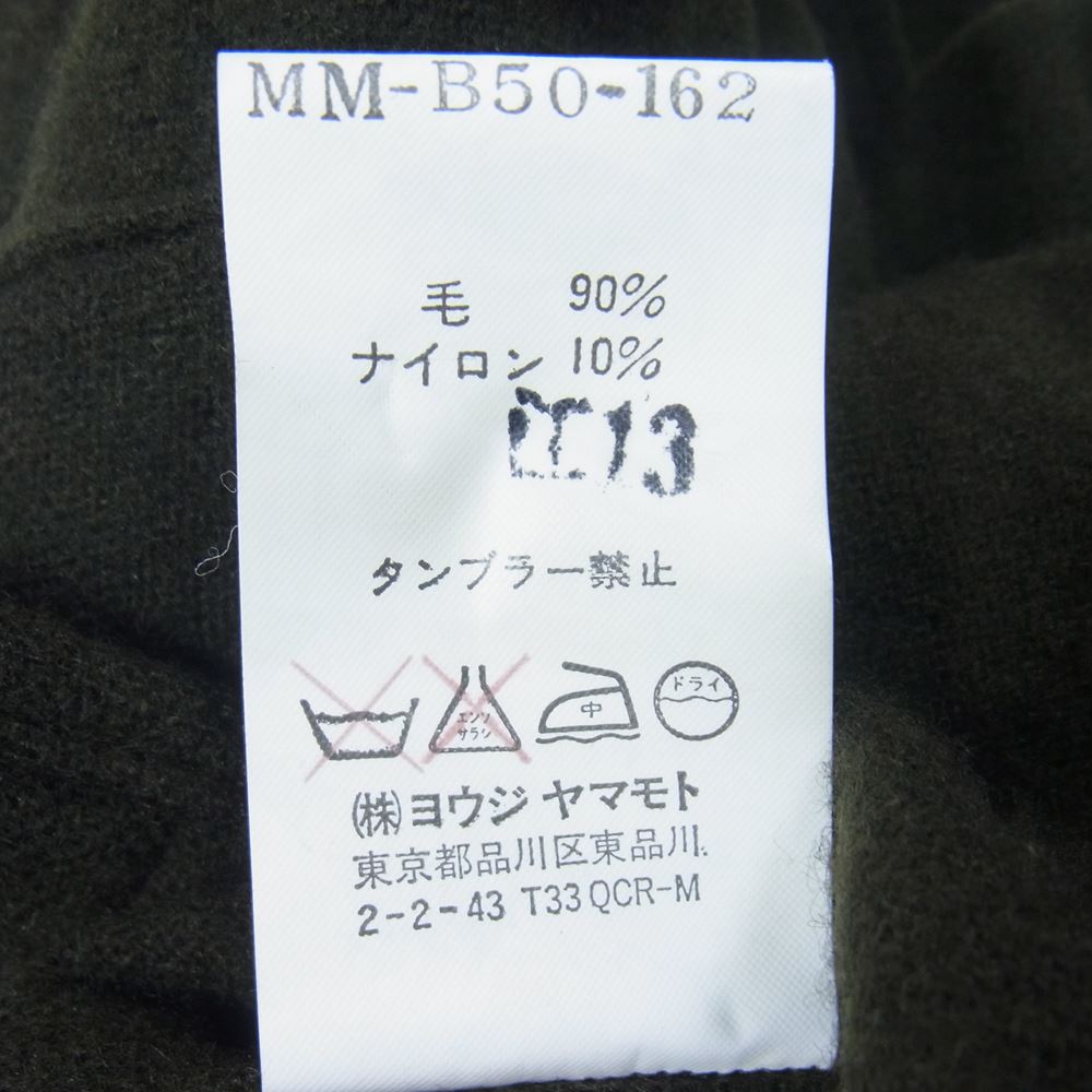 Yohji Yamamoto ヨウジヤマモト Ys for men ワイズフォーメン 赤タグ 赤ラベル MM-B50-162 ウール シャツ カーキ系 2【中古】